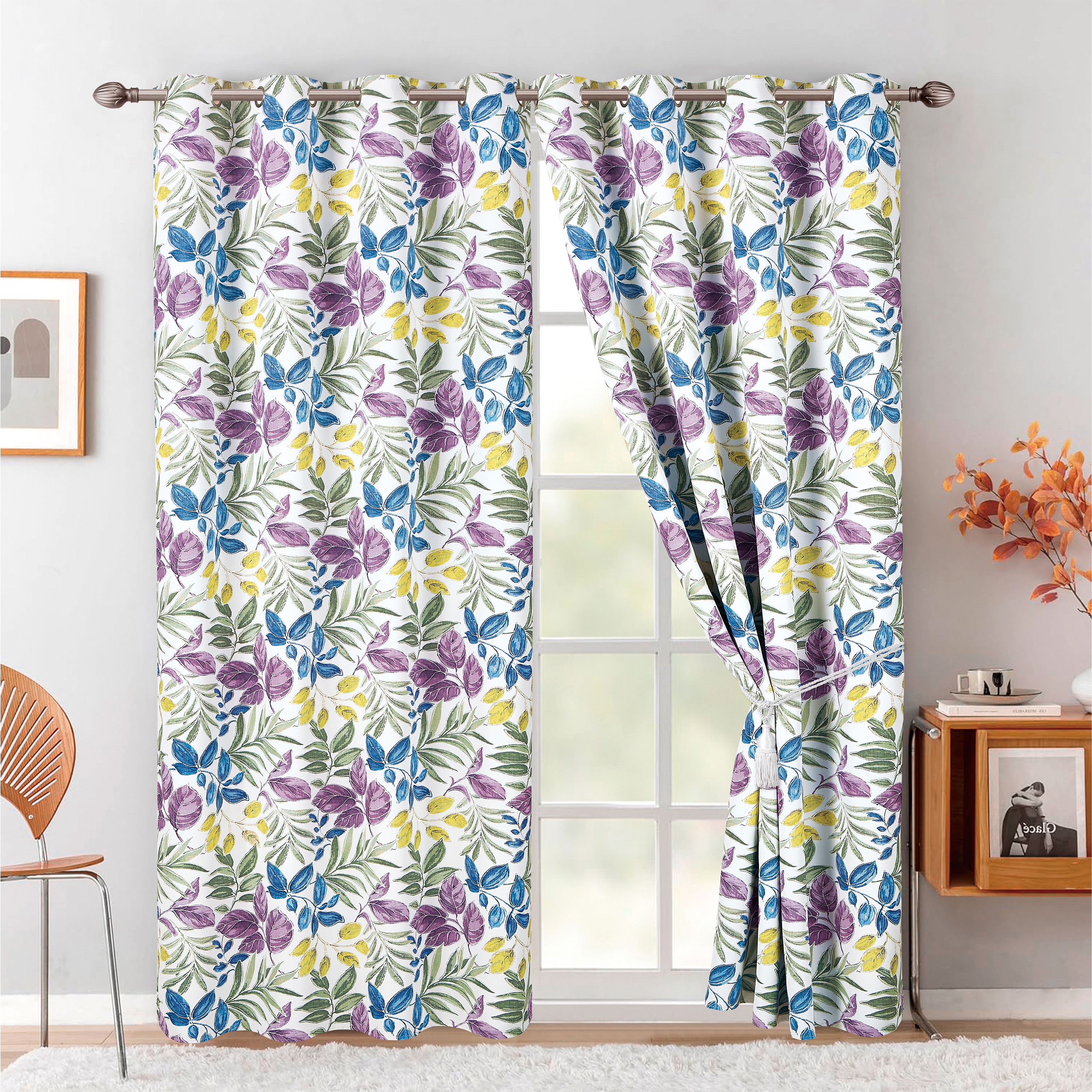 Colorful Printed Blackout Curtain