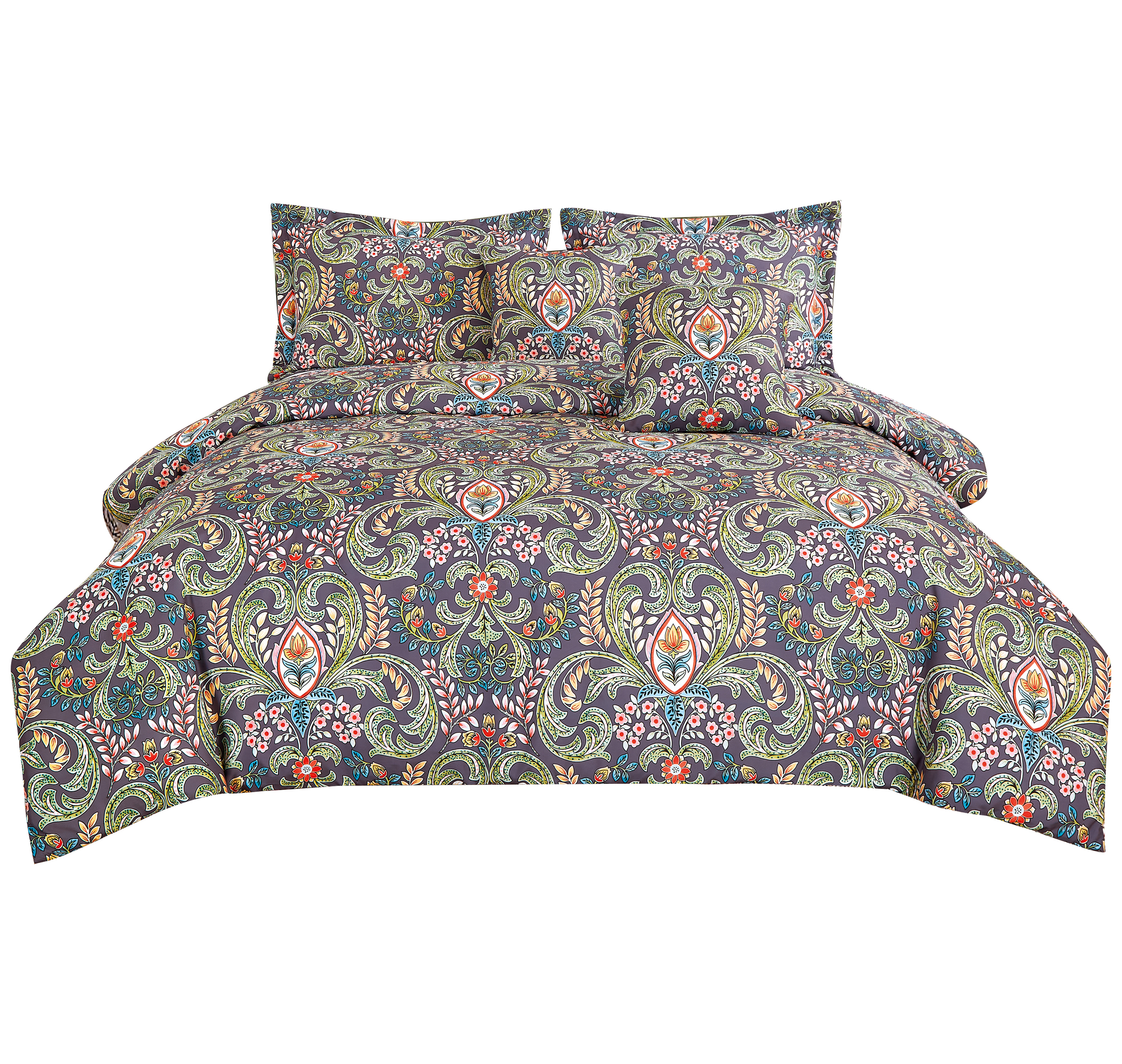 The Heart-Shaped Flower-Leaf Printing Bedding Set