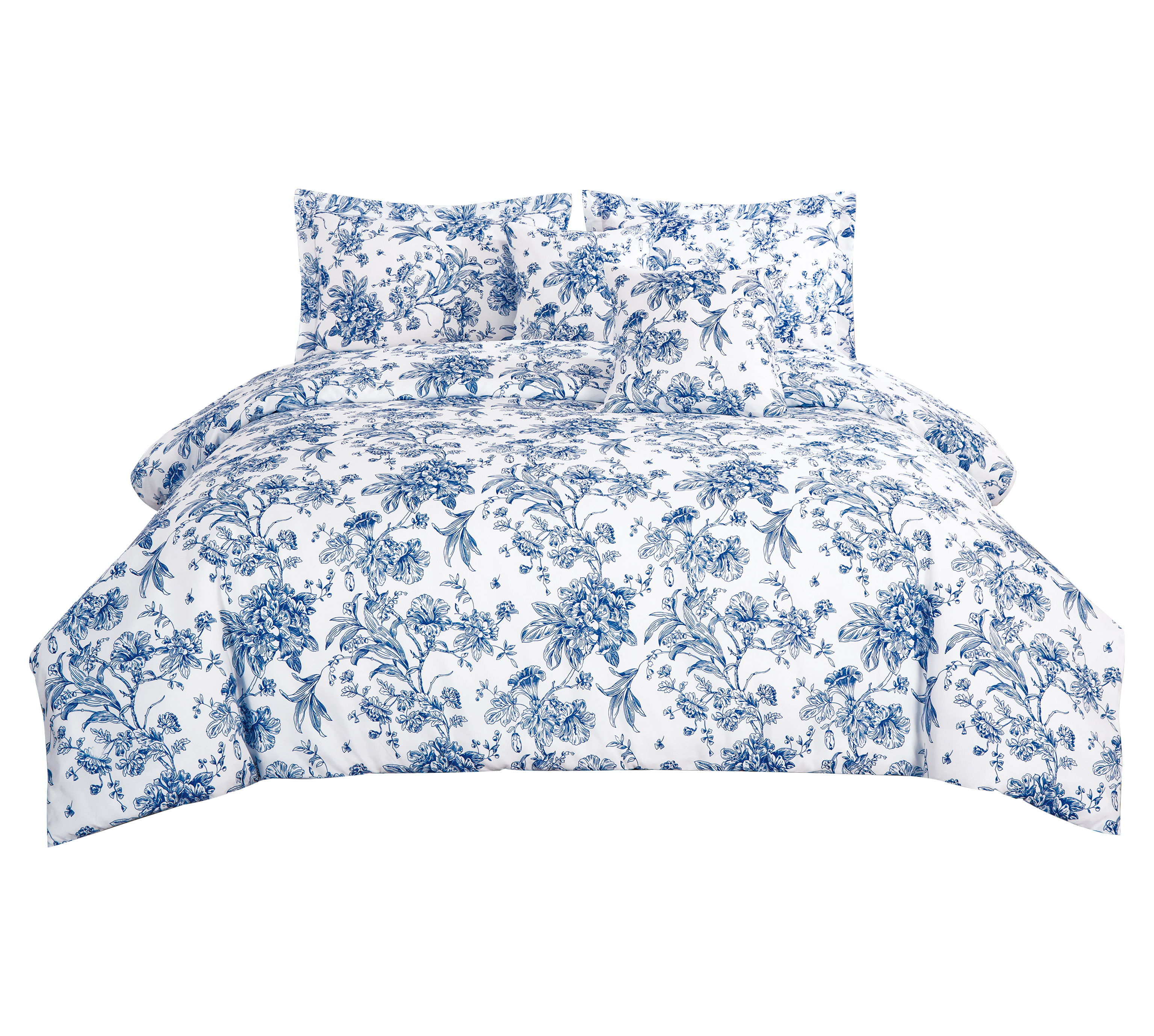 Blue Printed Bedding Set