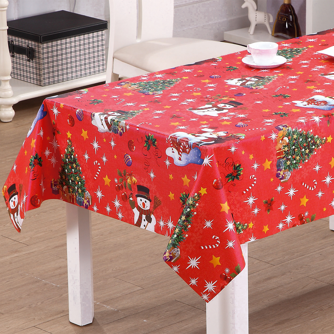 Lovely Santa PVC Tablecloth for Christmas