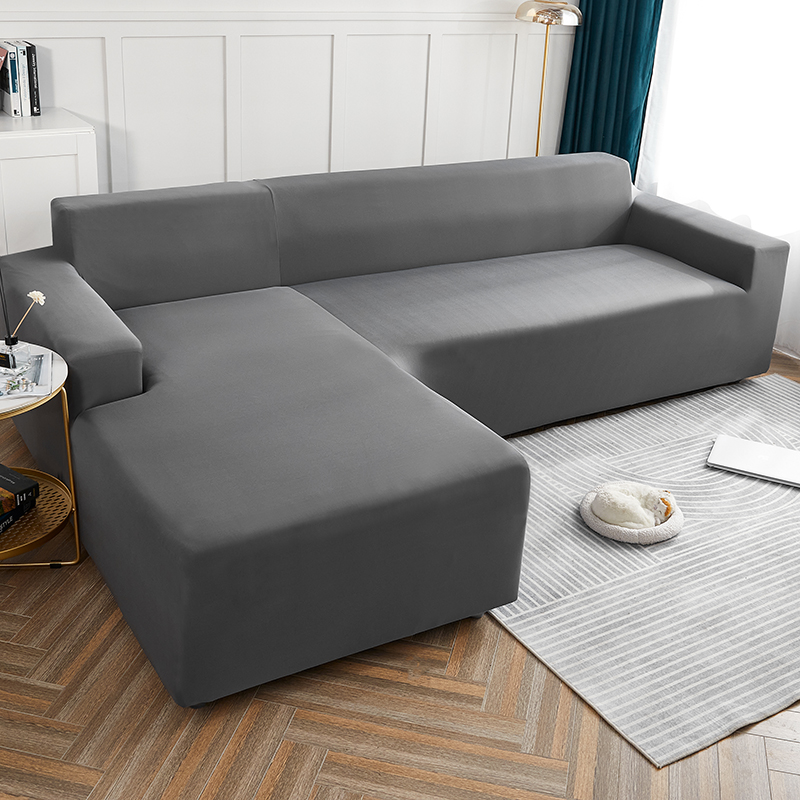 L shape elastic sofa cover