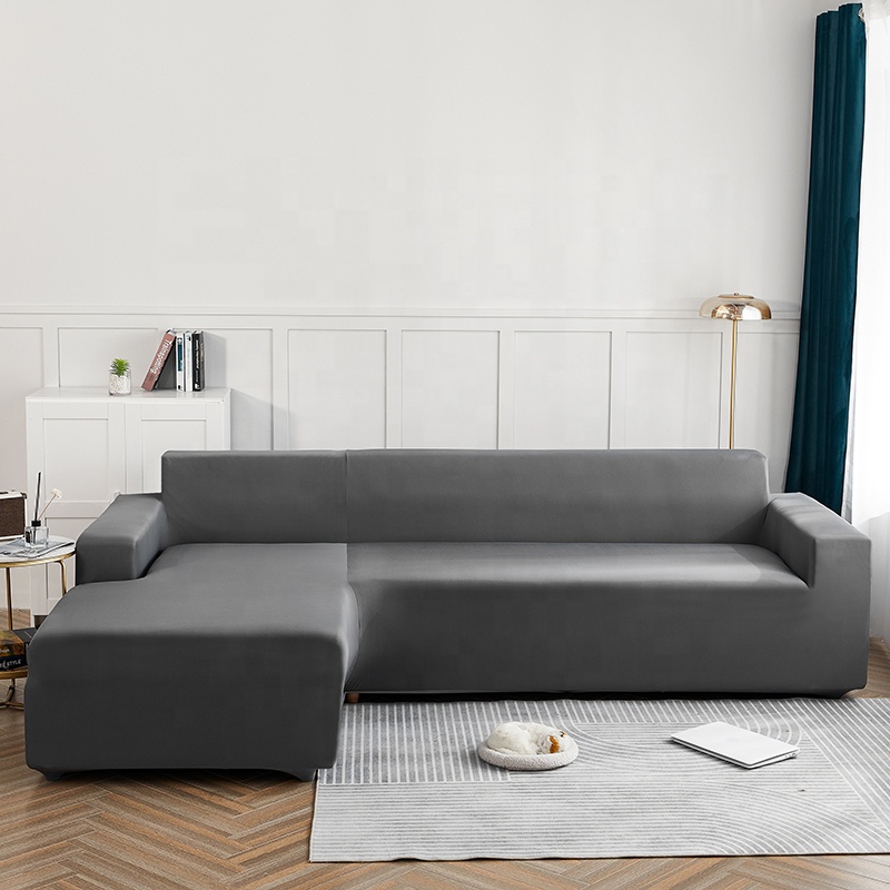 L shape elastic sofa cover